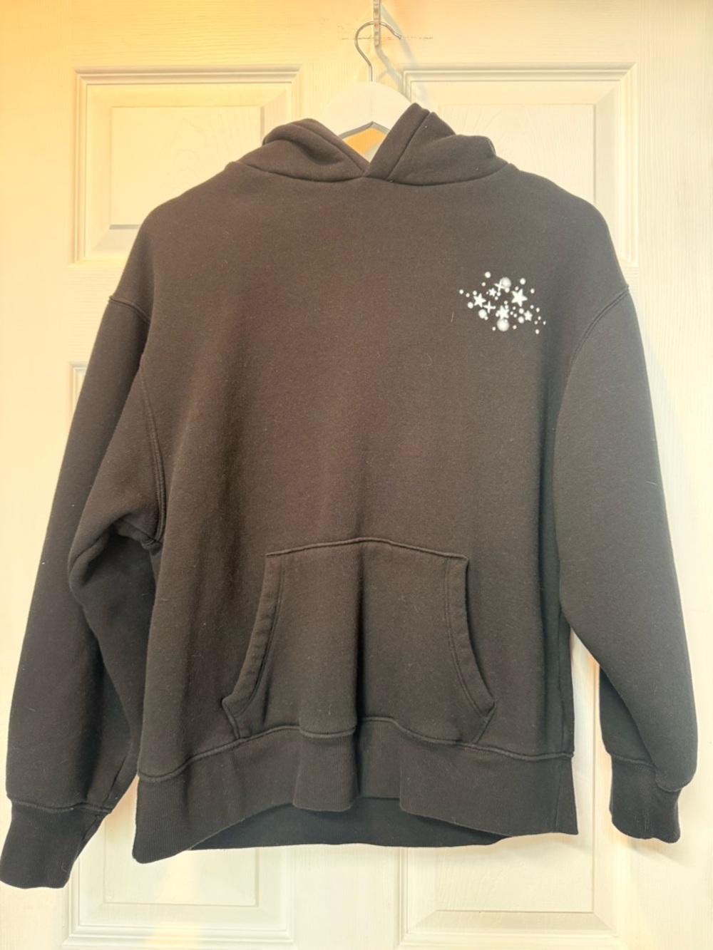 wild fable Black Hoodie with White Star Cluster